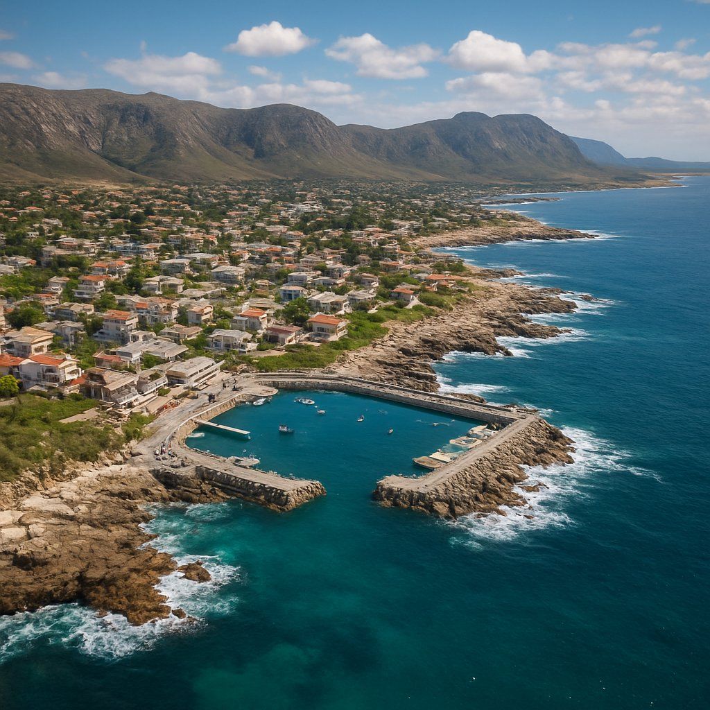 Hermanus South Africa Cruise Port - overhead view of the Hermanus itinerary stop located in the Other (Asia/Africa/Middle East) cruising region