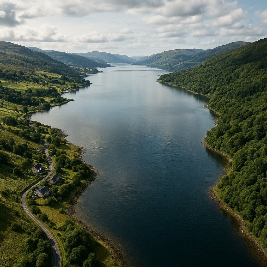 Holy Loch, Scotland Cruise Port - overhead view of the Holy Loch itinerary stop located in the Europe - Western Europe cruising region