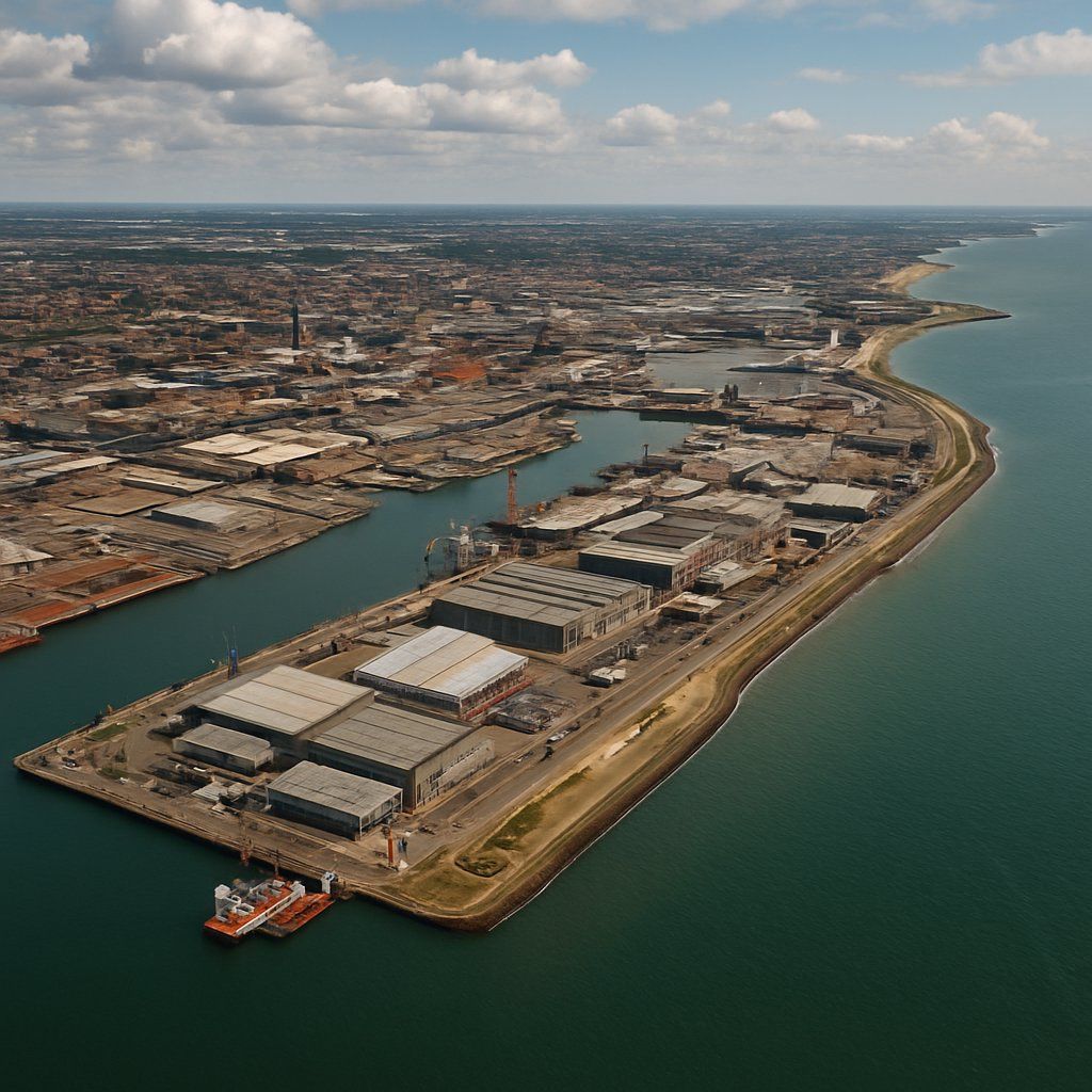 Hull Cruise Port - overhead view of the Hull itinerary stop located in the Europe - Western Europe cruising region