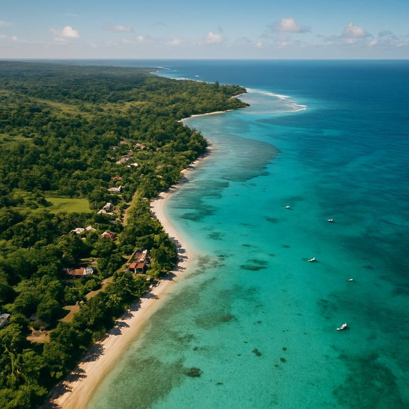 Ile Sainte Marie Nosy Boraha, Madagascar Cruise Port - overhead view of the Ile Sainte Marie itinerary stop located in the Other (Asia/Africa/Middle East) cruising region