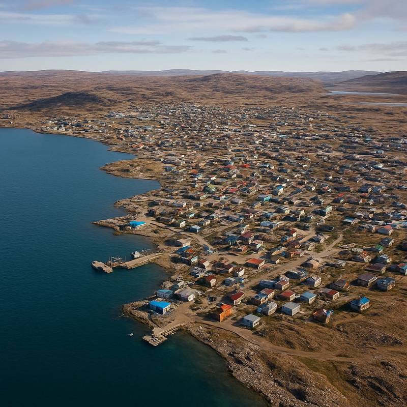 Iqaluit, Nunavut Cruise Port - overhead view of the Iqaluit itinerary stop located in the Canada, New England, New York cruising region