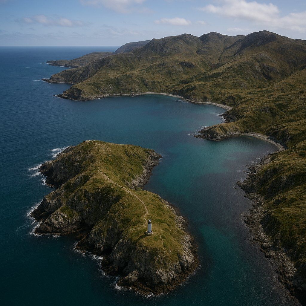 Isla De Los Estados Argentina Cruise Port - overhead view of the Isla De Los Est itinerary stop located in the South America cruising region