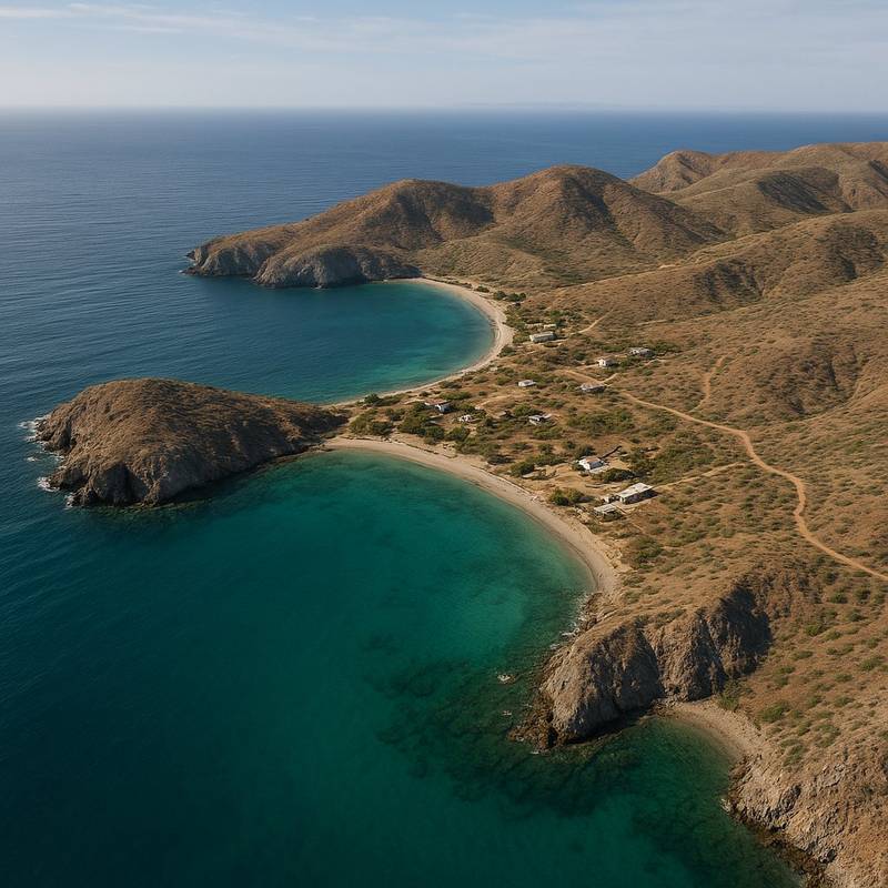 Isla Nativdad, Mexico Cruise Port - overhead view of the Isla Nativdad itinerary stop located in the Mexico cruising region
