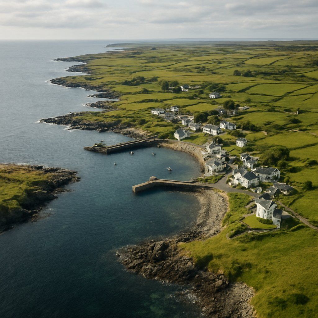 Islay Cruise Port - overhead view of the Islay itinerary stop located in the Europe - Western Europe cruising region