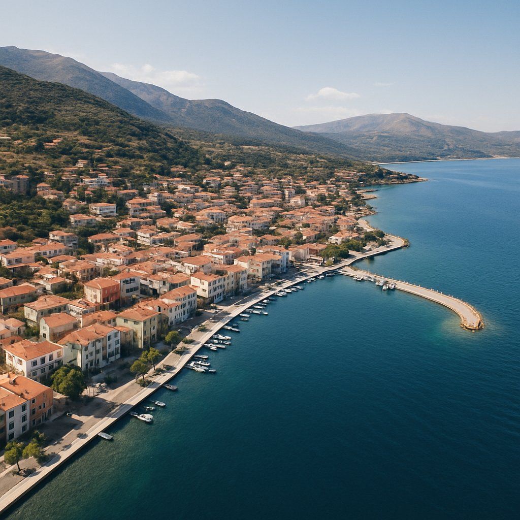 Itea (delphi), Greece Cruise Port - overhead view of the Itea itinerary stop located in the Europe - Eastern Europe cruising region