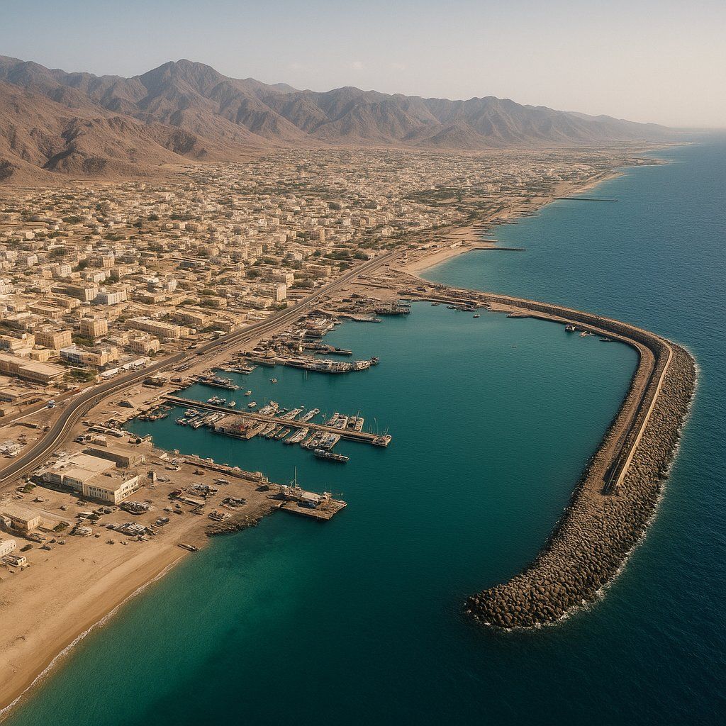 Jazan Jizan Saudi Arabia Cruise Port - overhead view of the Jazan itinerary stop located in the Other (Asia/Africa/Middle East) cruising region
