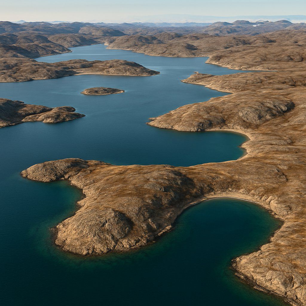 Jenny Lind Island, Nunavut Cruise Port - overhead view of the Jenny Lind Isl itinerary stop located in the Canada, New England, New York cruising region