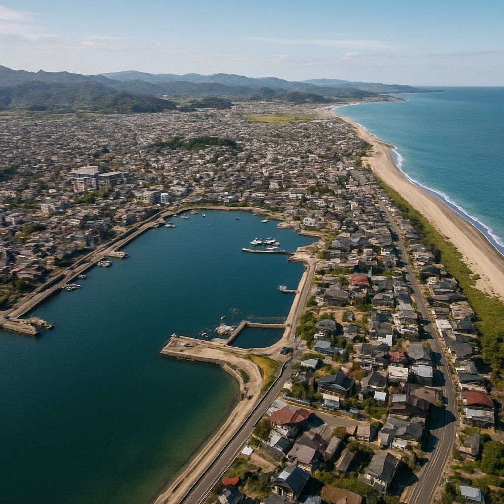 Karatsu, Japan Cruise Port - overhead view of the Karatsu itinerary stop located in the Other (Asia/Africa/Middle East) cruising region