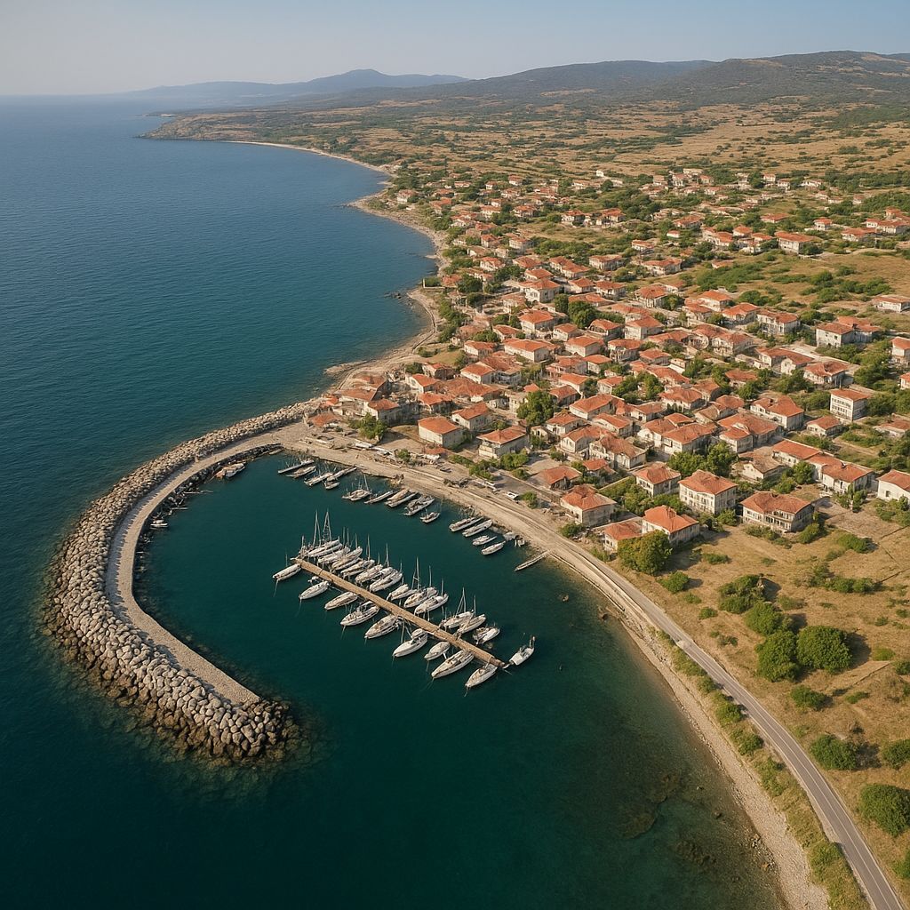 Kepez (troy), Turkey Cruise Port - overhead view of the Kepez itinerary stop located in the Europe - Eastern Europe cruising region