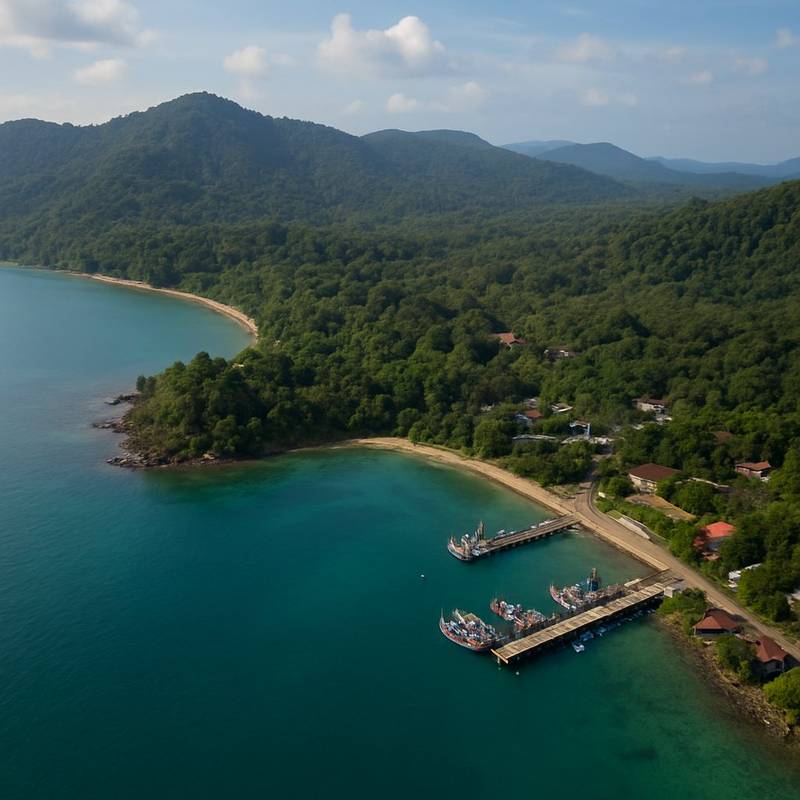Ko Chang, Thailand Cruise Port - overhead view of the Ko Chang itinerary stop located in the Other (Asia/Africa/Middle East) cruising region