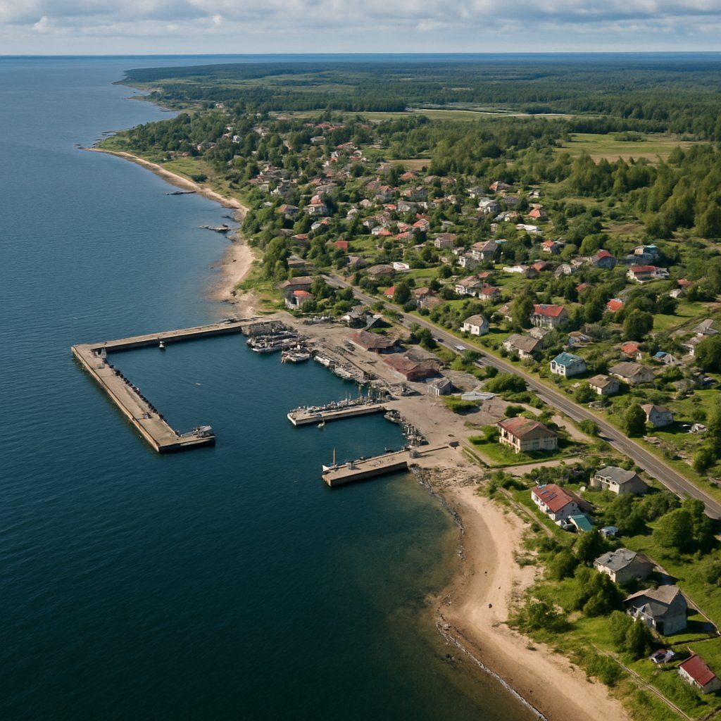 Kuzino, Russian Federation Cruise Port - overhead view of the Kuzino itinerary stop located in the Europe - Northern Europe cruising region
