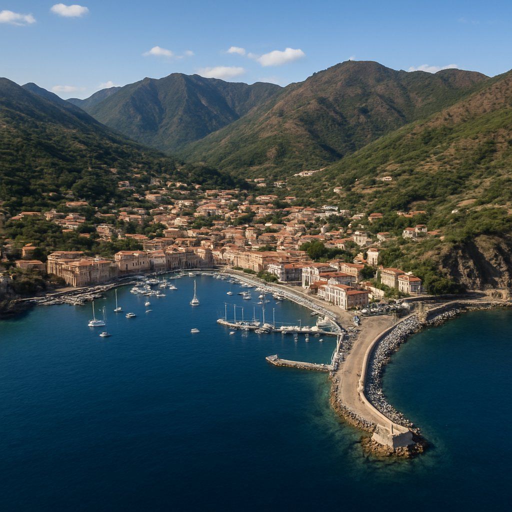 La Possesion Cruise Port - overhead view of the La Possesion itinerary stop located in the Europe - Western Europe cruising region