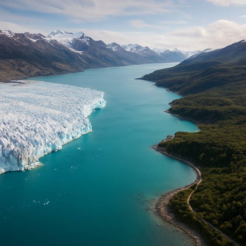 Laguna San Rafael, Chile Cruise Port - overhead view of the Laguna San Rafael itinerary stop located in the South America cruising region