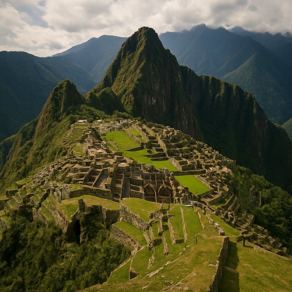 Machu Picchu, Peru Cruise Port - overhead view of the Machu Picchu itinerary stop located in the South America cruising region