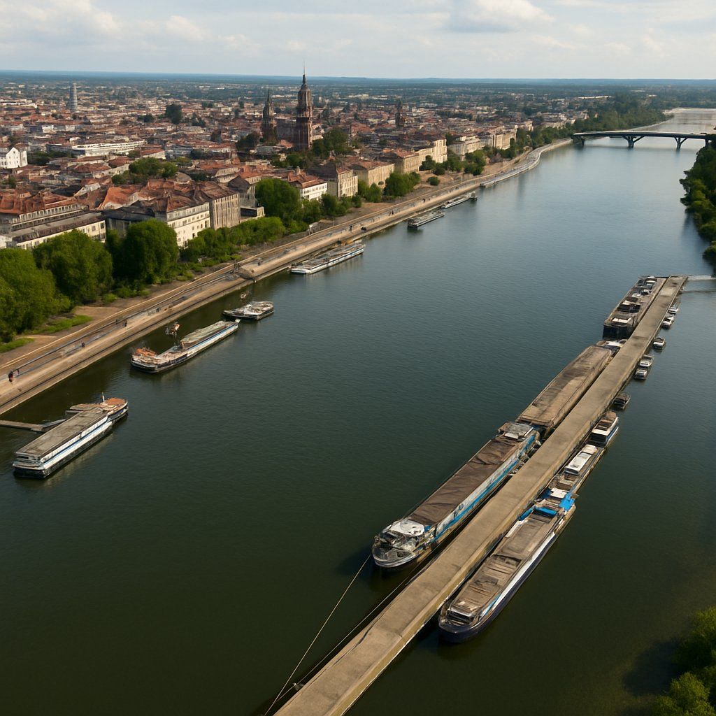 Mainz, Germany Cruise Port - overhead view of the Mainz itinerary stop located in the Europe - Western Europe cruising region