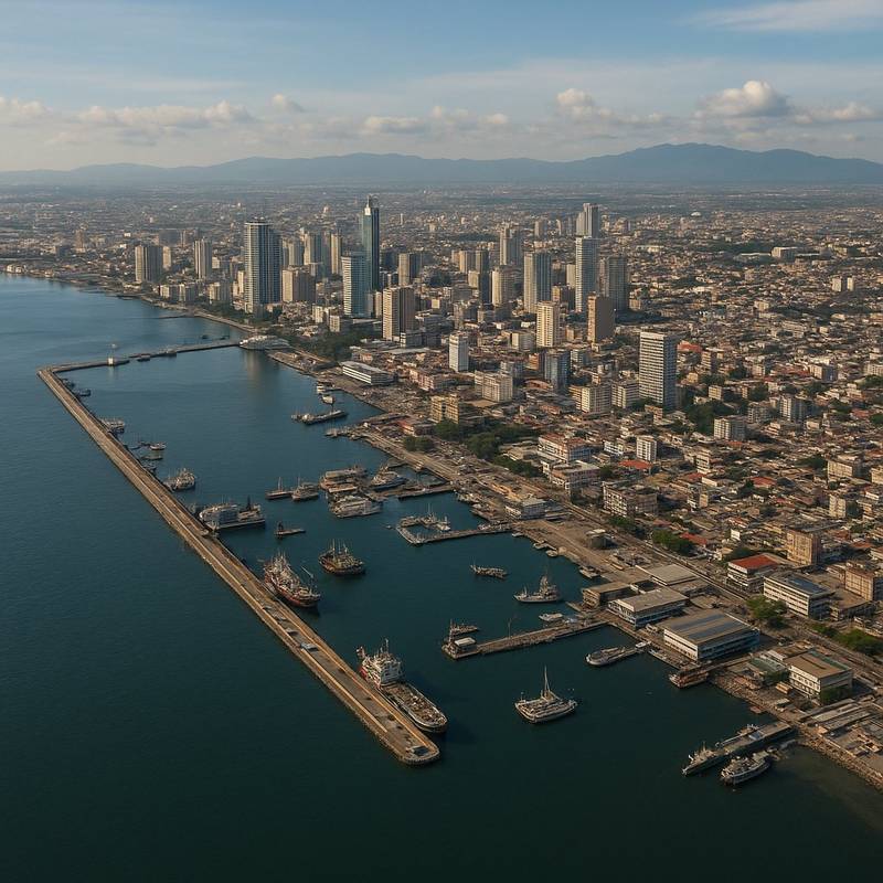 Manila, Philippines Cruise Port - overhead view of the Manila itinerary stop located in the Other (Asia/Africa/Middle East) cruising region