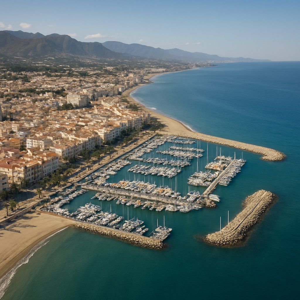Marbella, Spain Cruise Port - overhead view of the Marbella itinerary stop located in the Europe - Western Europe cruising region