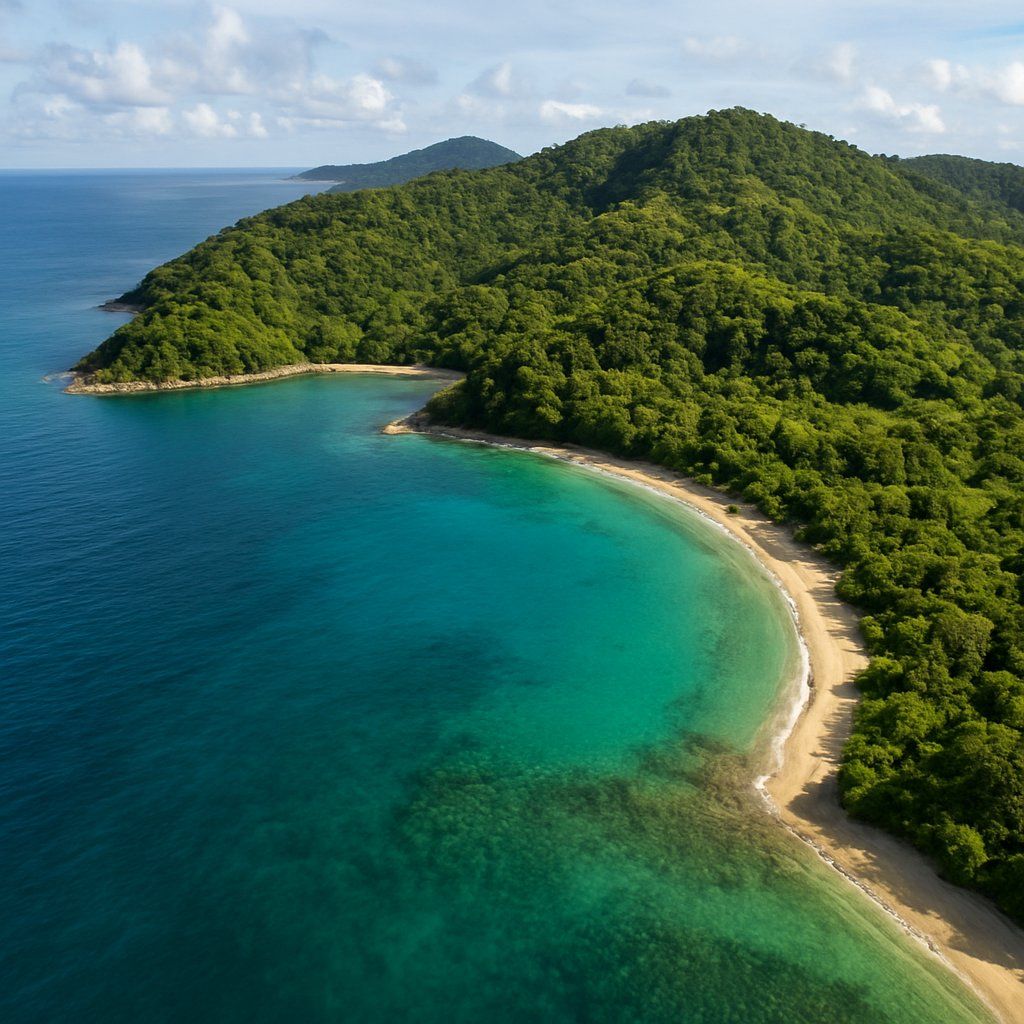 Matakus Island, Tanimbar Islands (timur Laut), Indonesia Cruise Port - overhead view of the Matakus Island itinerary stop located in the South Pacific cruising region