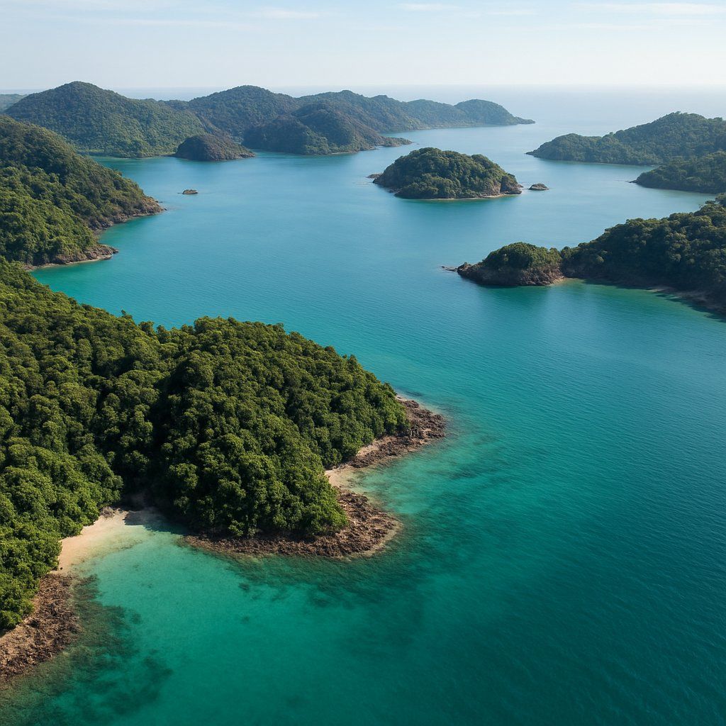 Mergui Archipelago, Myanmar Cruise Port - overhead view of the Mergui Arch itinerary stop located in the Other (Asia/Africa/Middle East) cruising region