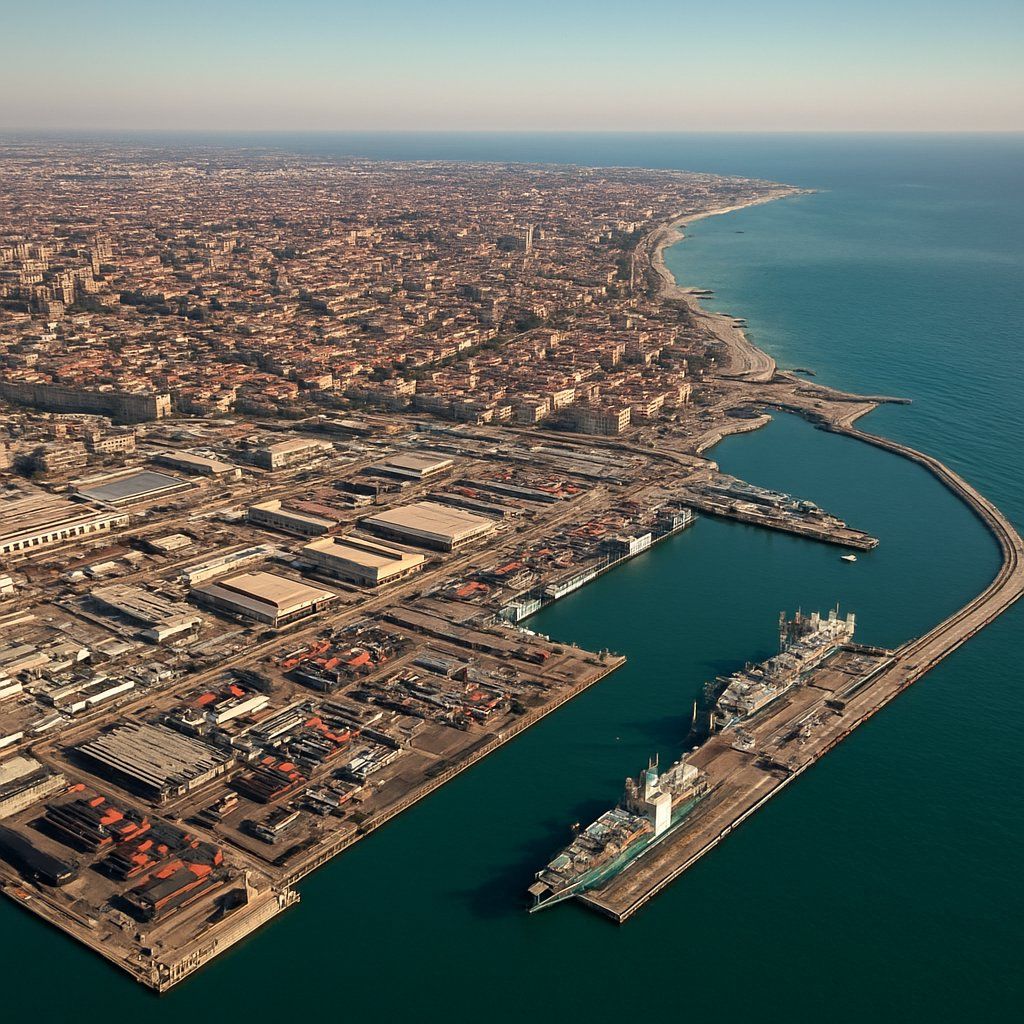 Milan Cruise Port - overhead view of the Milan itinerary stop located in the Europe - Mediterranean cruising region