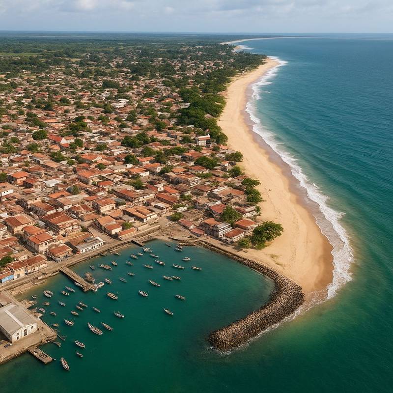Morondava, Madagascar Cruise Port - overhead view of the Morondava itinerary stop located in the Other (Asia/Africa/Middle East) cruising region