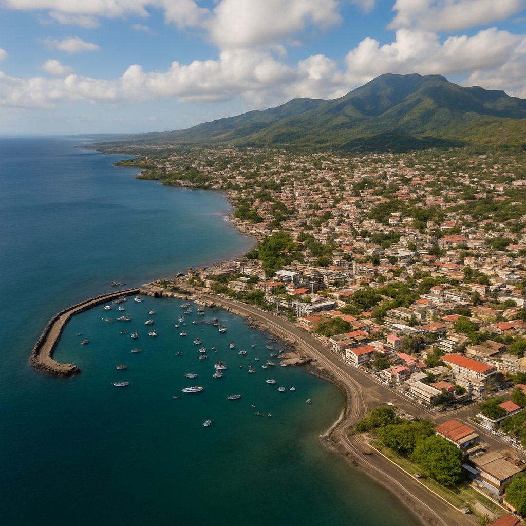 Moroni, Comoros Islands Cruise Port - overhead view of the Moroni itinerary stop located in the Other (Asia/Africa/Middle East) cruising region