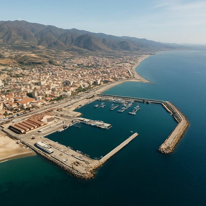 Motril (granada), Spain Cruise Port - overhead view of the Motril itinerary stop located in the Europe - Western Europe cruising region