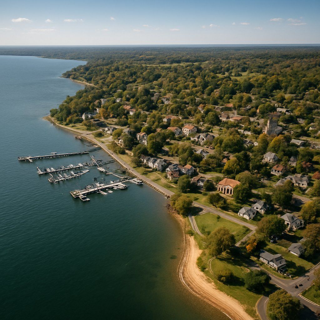 Mt Vernon, Virginia Cruise Port - overhead view of the Mt Vernon itinerary stop located in the River Cruises - United States cruising region