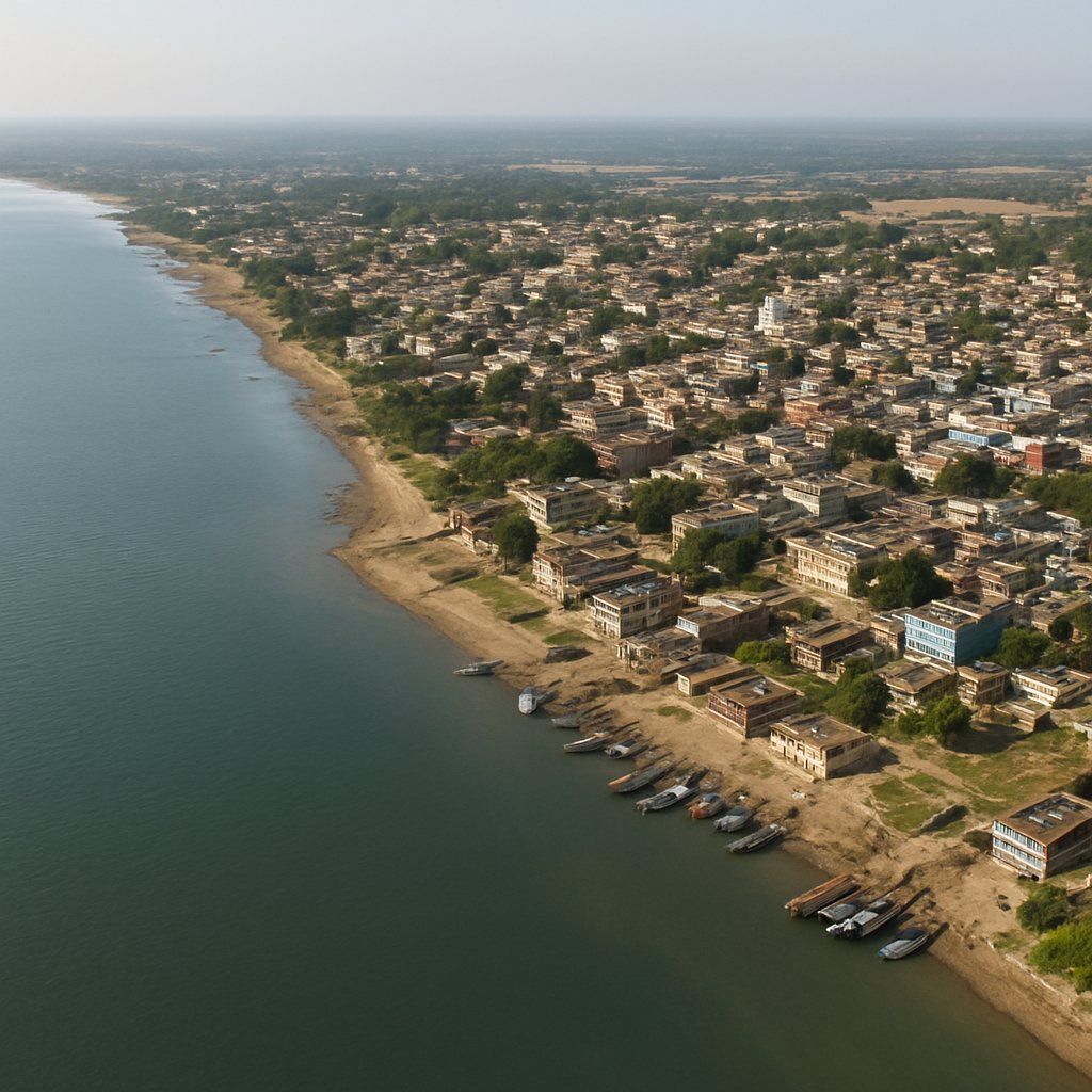 Murshidabad, India Cruise Port - overhead view of the Murshidabad itinerary stop located in the Other (Asia/Africa/Middle East) cruising region