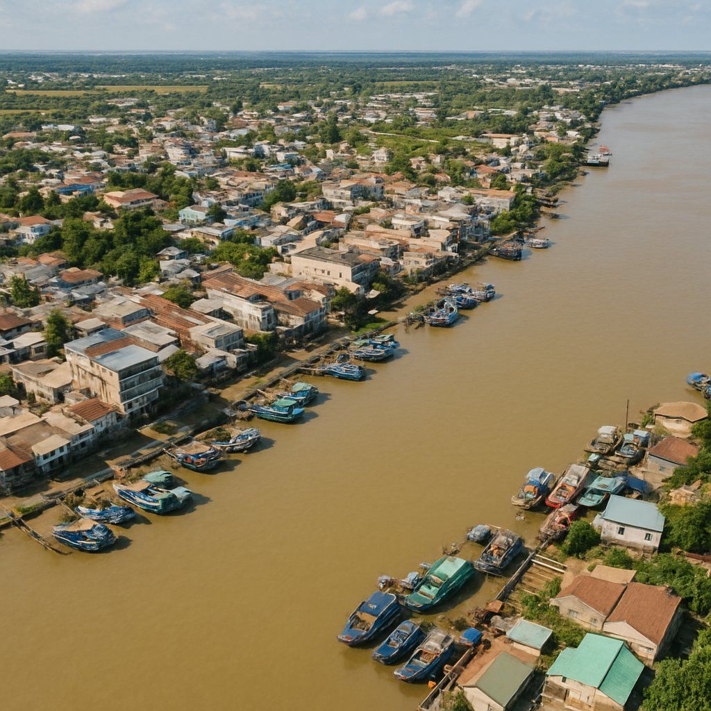 My Tho, Vietnam Cruise Port - overhead view of the My Tho itinerary stop located in the Other (Asia/Africa/Middle East) cruising region
