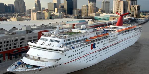 New Orleans, Louisiana Cruise Port - overhead view of the New Orleans itinerary stop located in the U.S. - Southeast cruising region