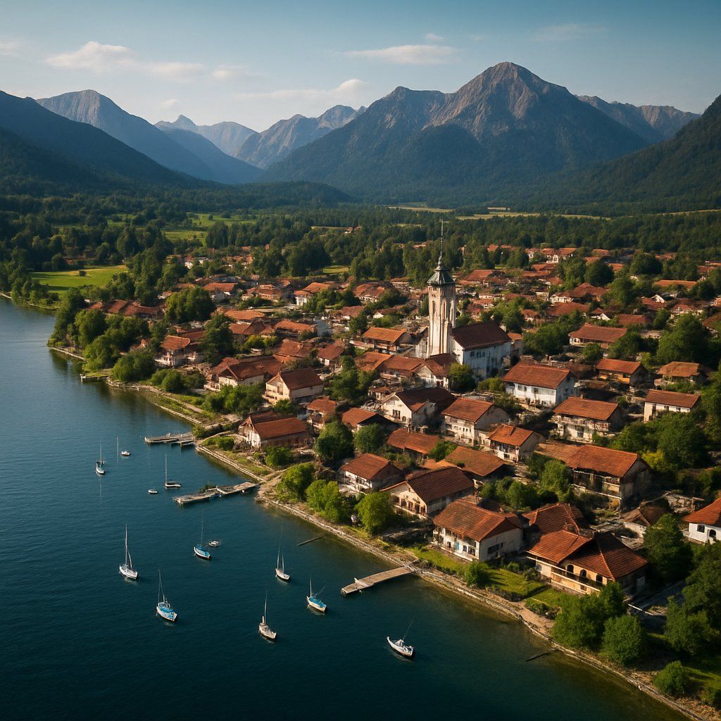 Oberammergau, Germany Cruise Port - overhead view of the Oberammergau itinerary stop located in the Europe - Western Europe cruising region