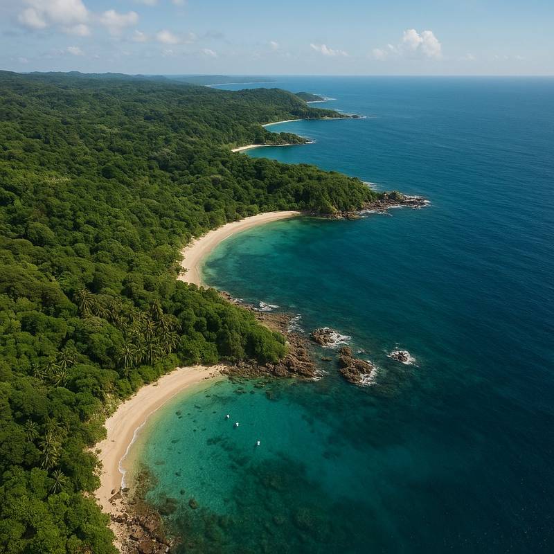 Pantara Island, Indonesia Cruise Port - overhead view of the Pantara Island itinerary stop located in the South Pacific cruising region