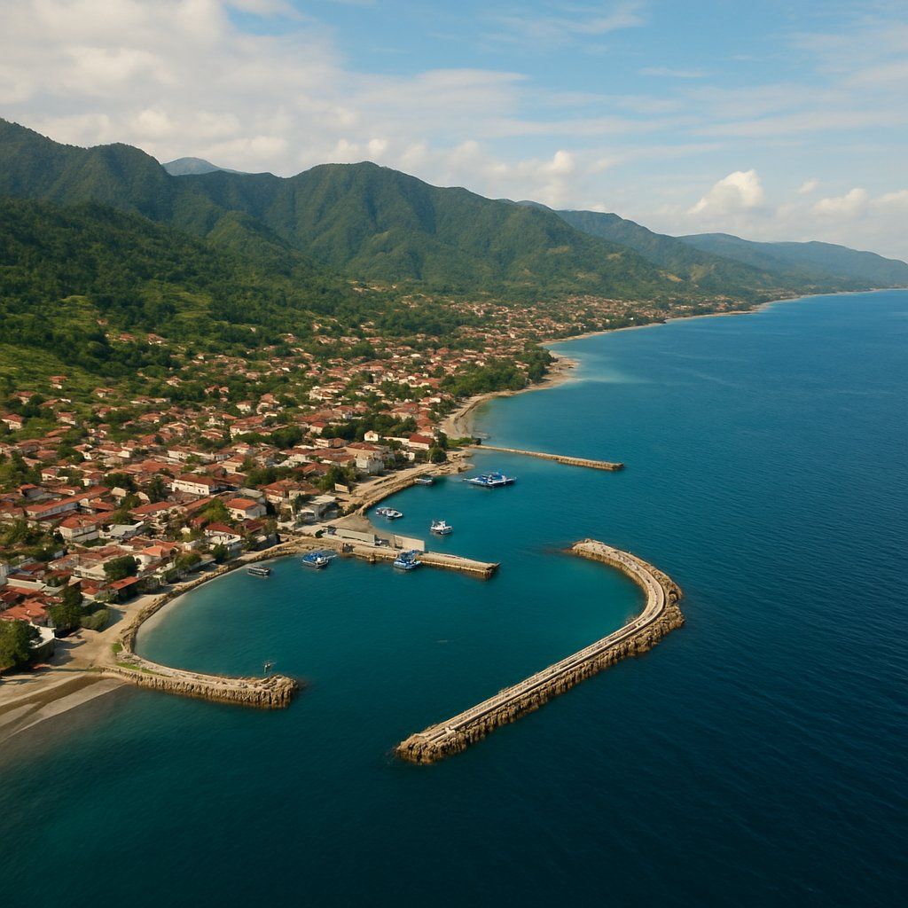 Pare, Indonesia Cruise Port - overhead view of the Pare itinerary stop located in the South Pacific cruising region