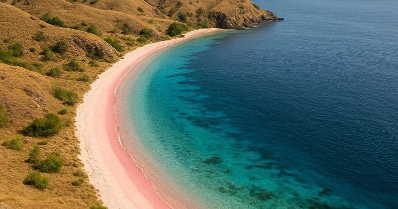 Pink Beach, Komodo, Indonesia