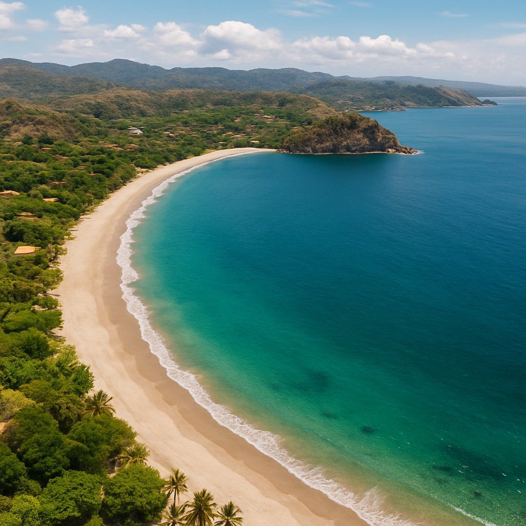 Playa Flamingo, Costa Rica Cruise Port - overhead view of the Playa Flamingo itinerary stop located in the Central America, Panama Canal cruising region