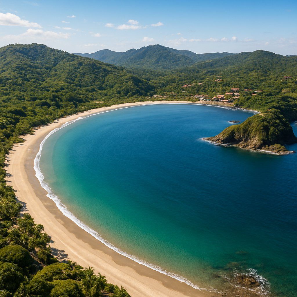 Playa Herradura, Costa Rica Cruise Port - overhead view of the Playa Herradura itinerary stop located in the Central America, Panama Canal cruising region