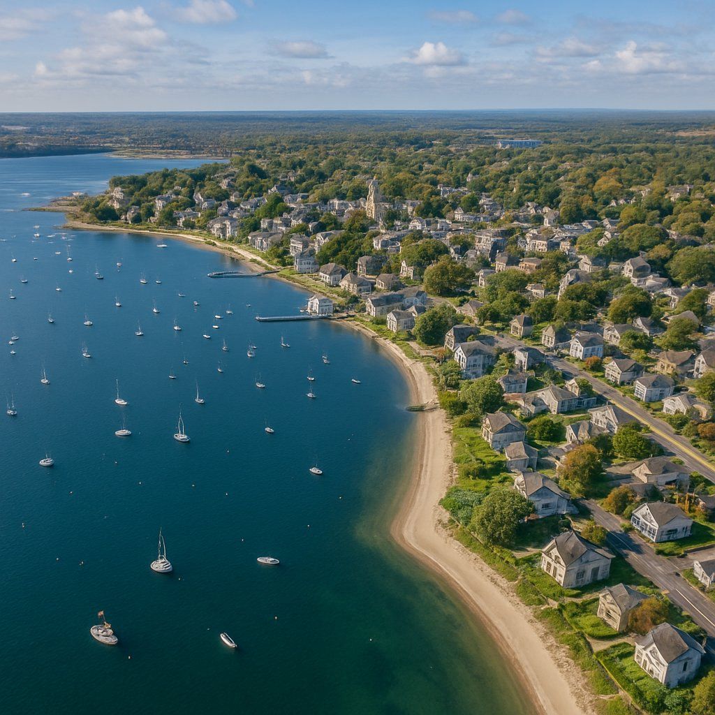 Plymouth, Massachusetts Cruise Port - overhead view of the Plymouth itinerary stop located in the Canada, New England, New York cruising region