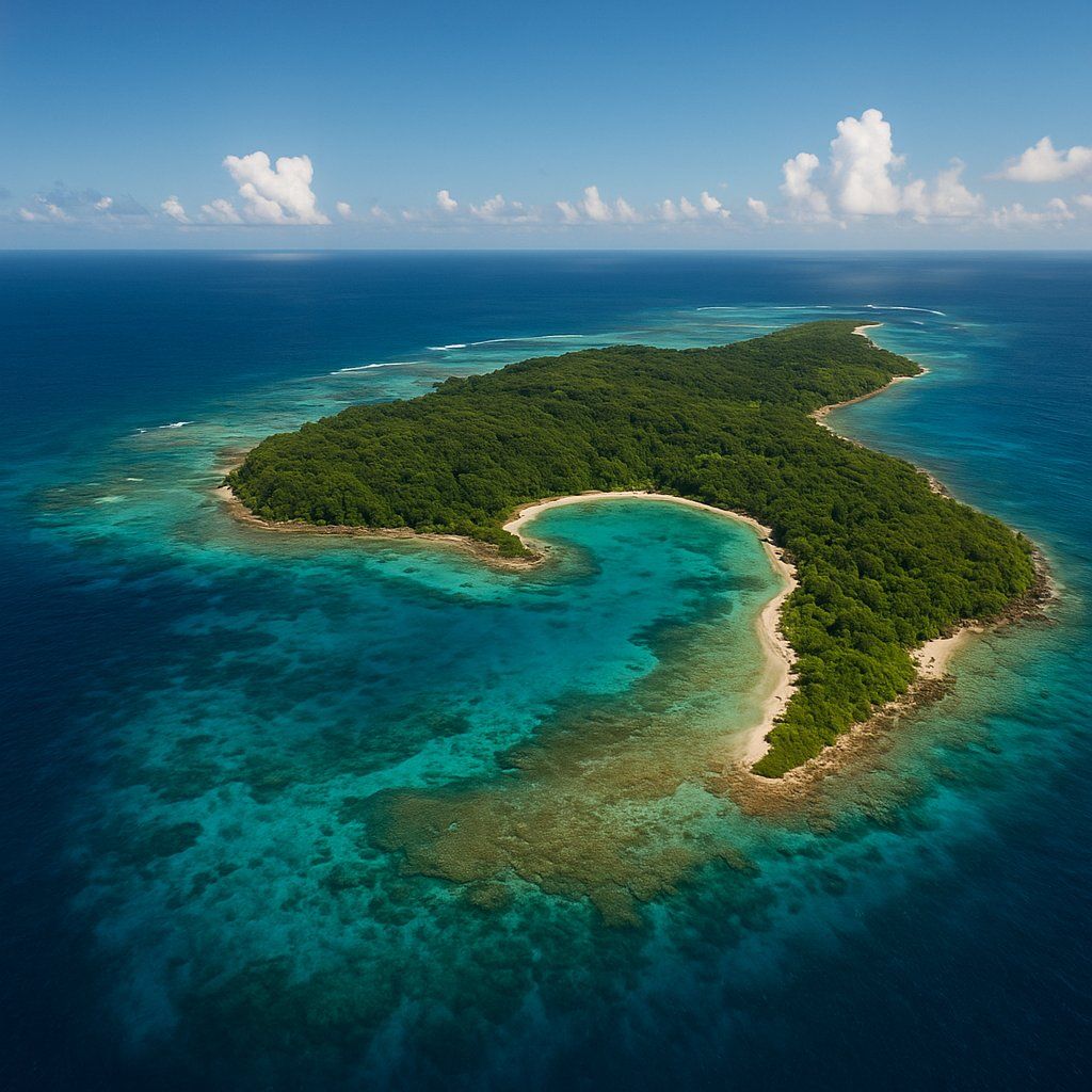 Poivre Atoll, Seychelles Cruise Port - overhead view of the Poivre Atoll itinerary stop located in the Other (Asia/Africa/Middle East) cruising region