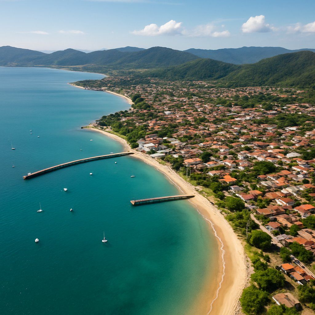 Porto Belo, Brazil Cruise Port - overhead view of the Porto Belo itinerary stop located in the South America cruising region