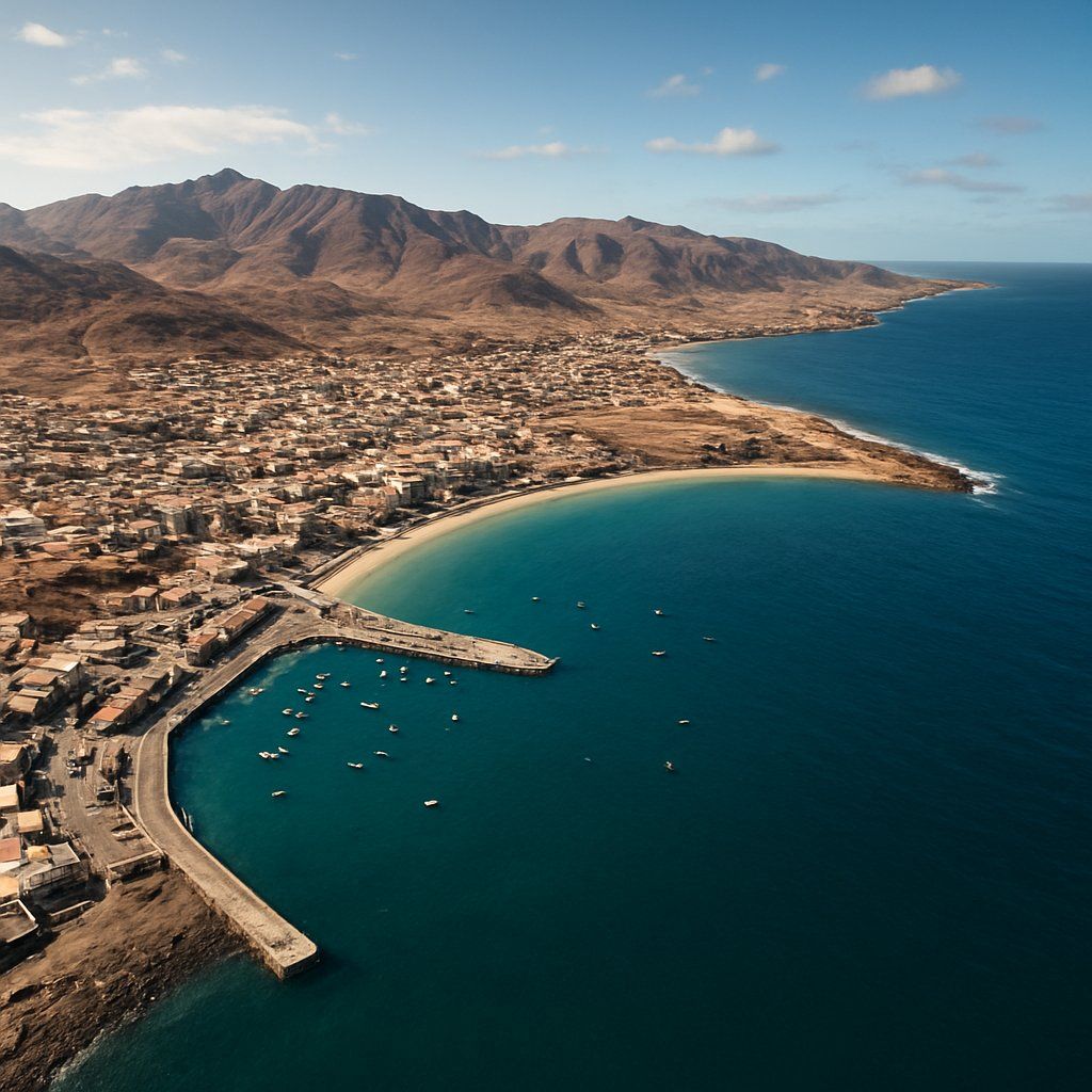 Porto Grande Cruise Port - overhead view of the Porto Grande itinerary stop located in the Other (Asia/Africa/Middle East) cruising region