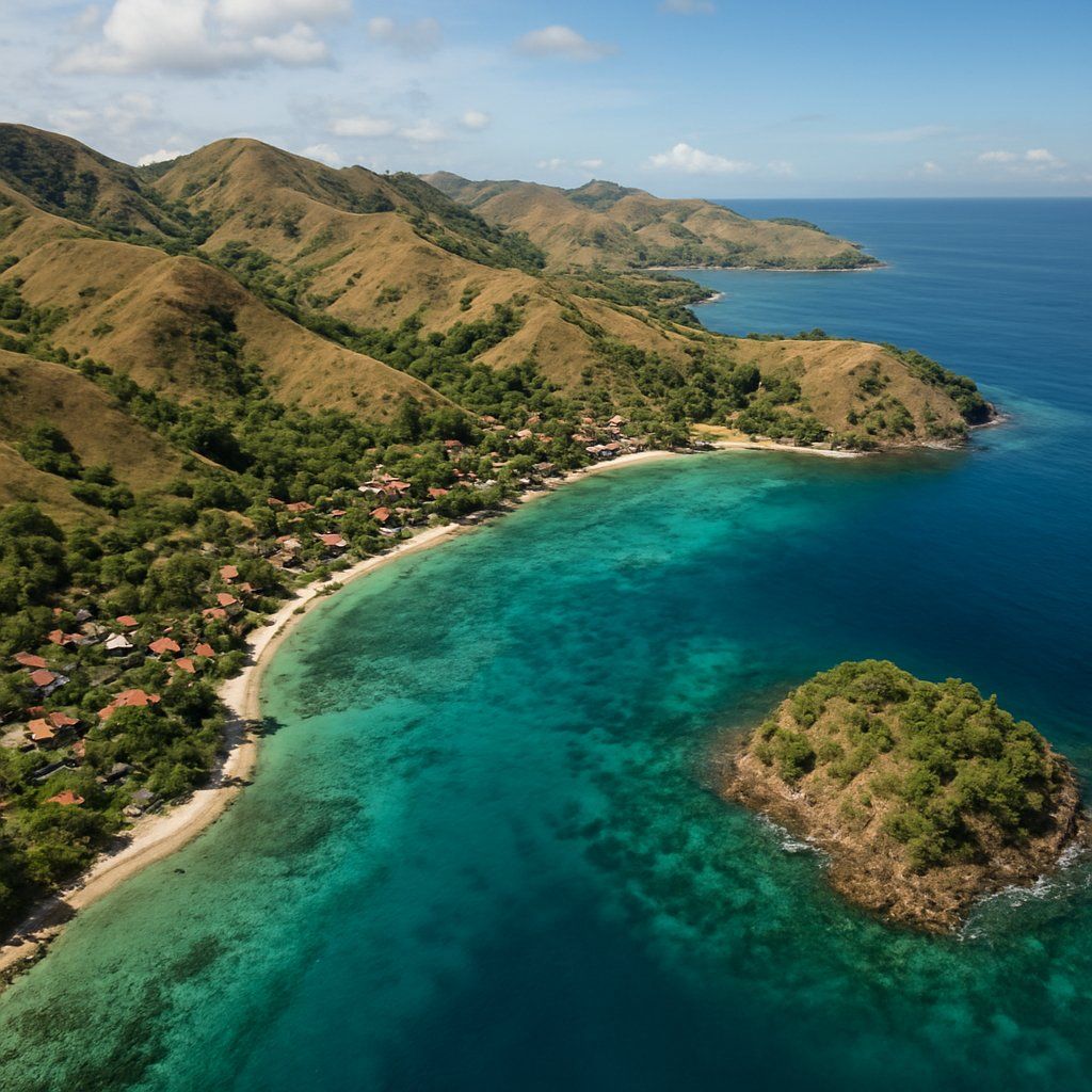 Pulau Miossu Indonesia Cruise Port - overhead view of the Pulau Miossu itinerary stop located in the South Pacific cruising region