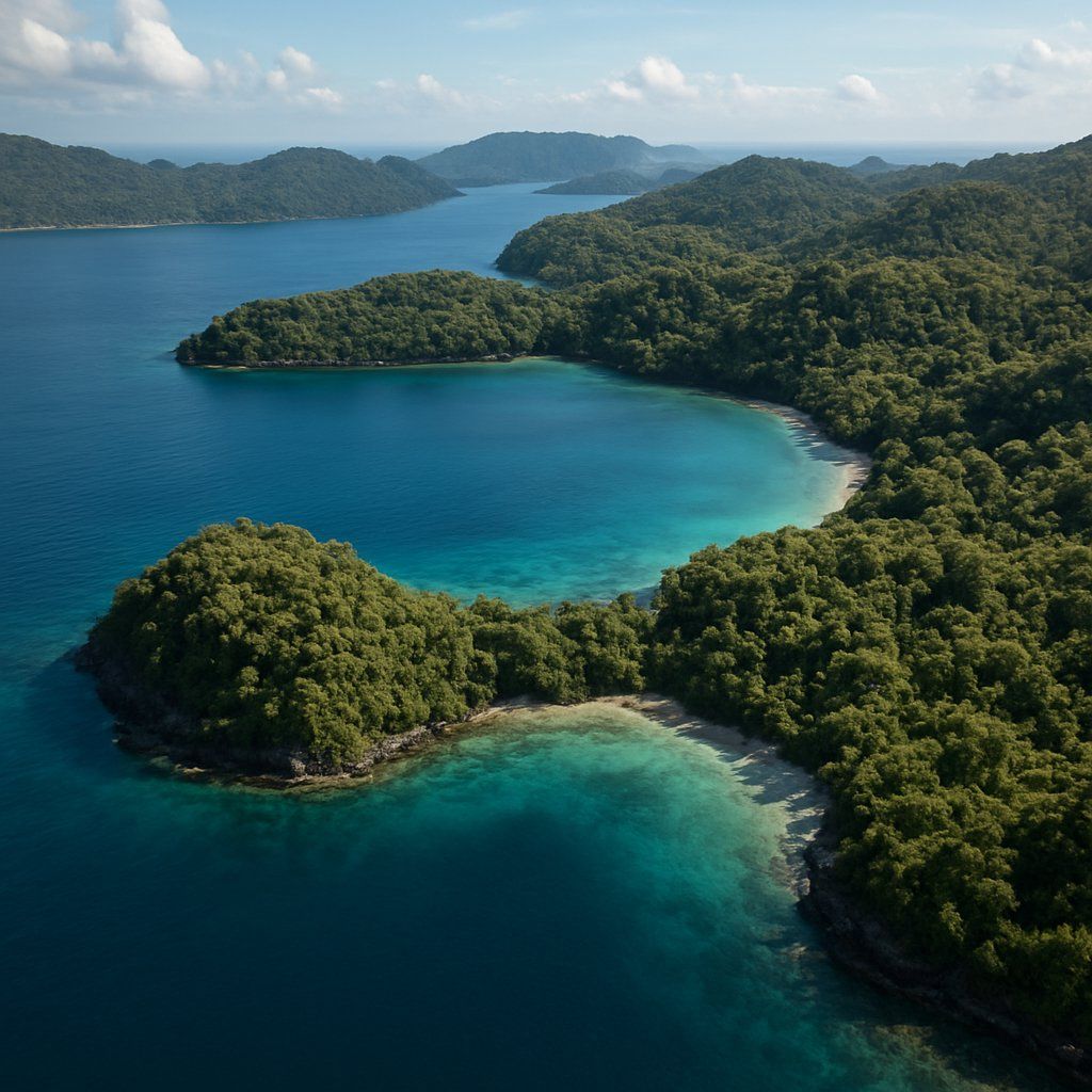 Pulau Tellang Maluku Islands, Indonesia