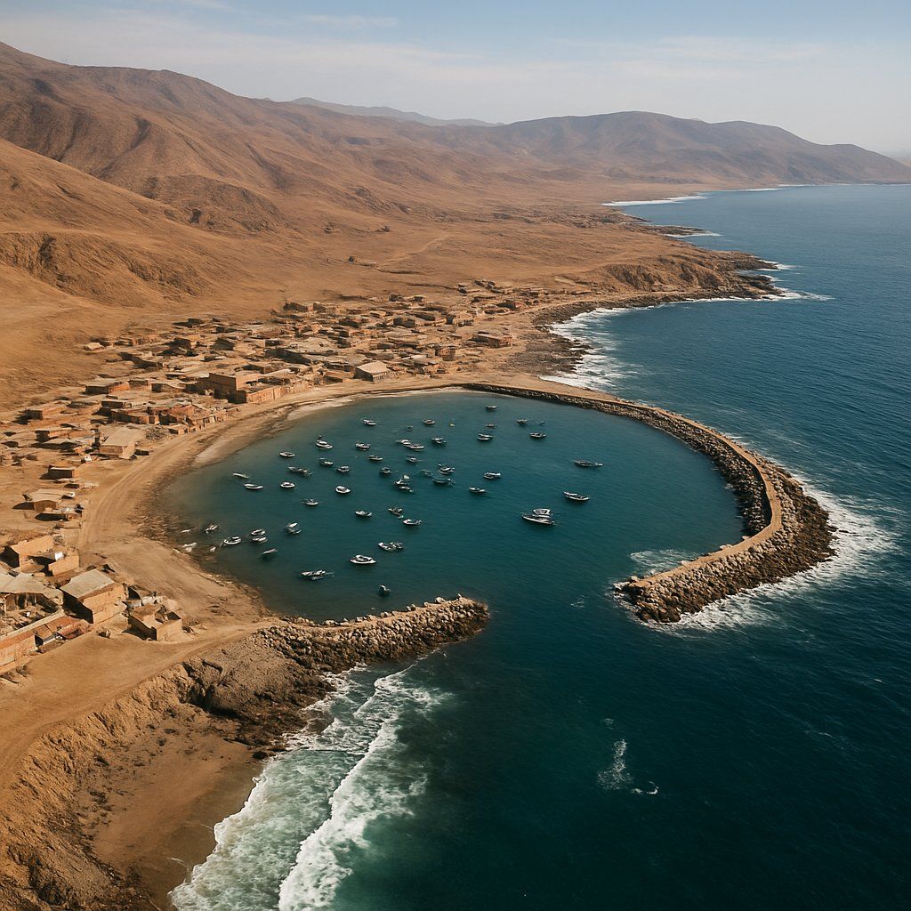 Punta Islay, Peru Cruise Port - overhead view of the Punta Islay itinerary stop located in the South America cruising region