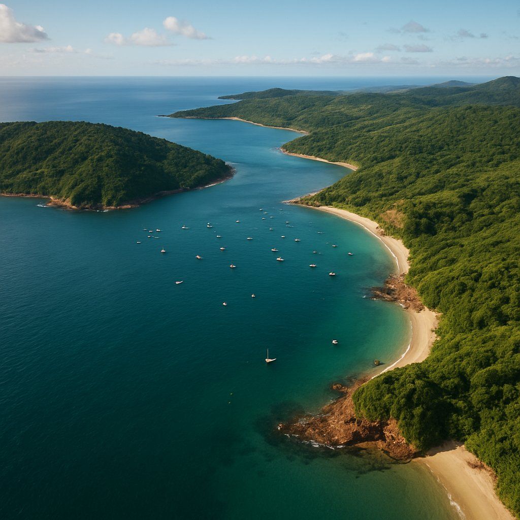 Rio Balaio Brazil Cruise Port - overhead view of the Rio Balaio itinerary stop located in the South America cruising region