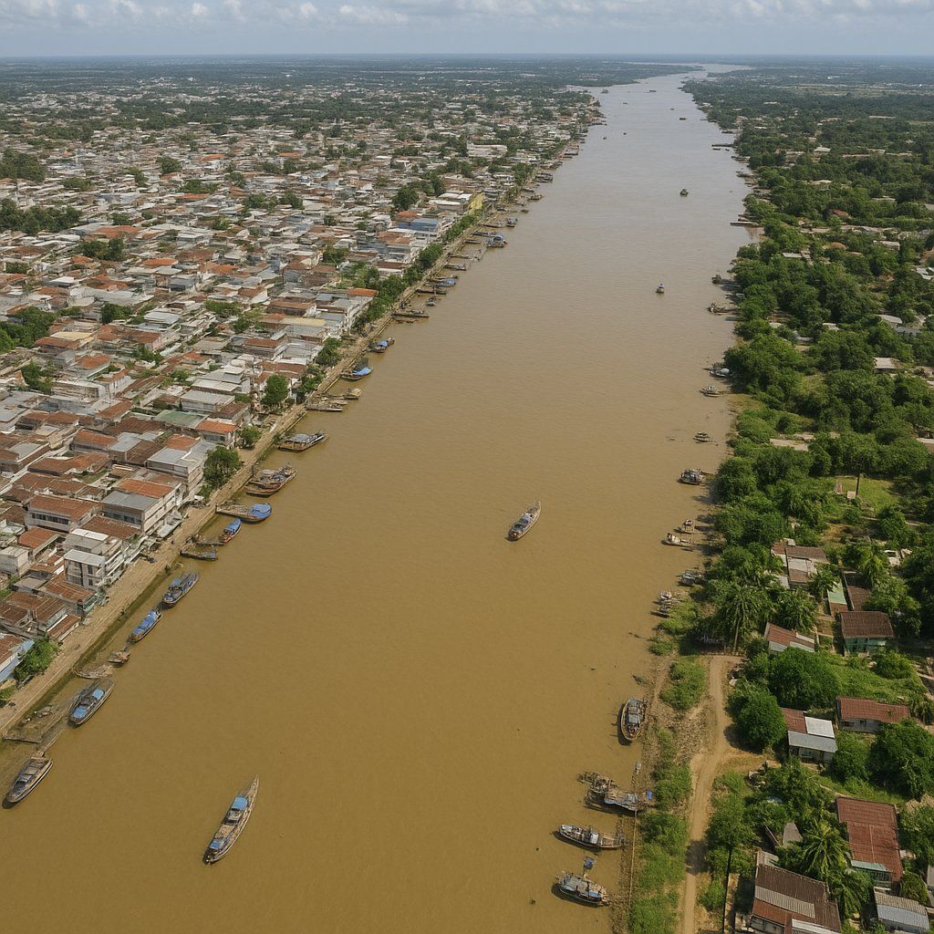 Sa Dec, Vietnam Cruise Port - overhead view of the Sa Dec itinerary stop located in the Other (Asia/Africa/Middle East) cruising region