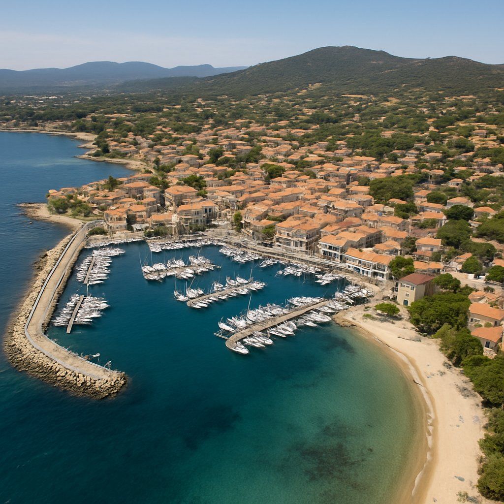 Saint Cyr Sur Mer France Cruise Port - overhead view of the Saint Cyr itinerary stop located in the Europe - Western Europe cruising region
