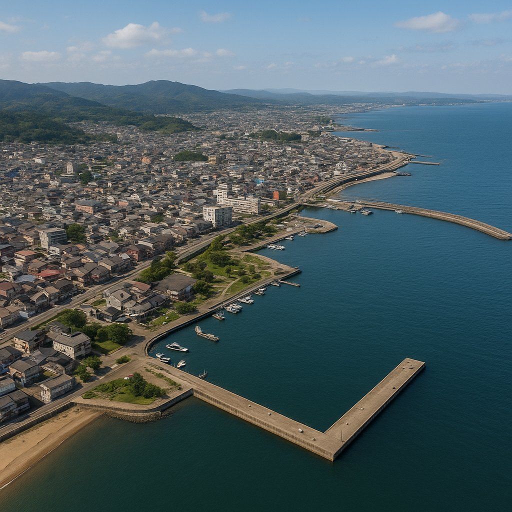 Sakaiminato Cruise Port - overhead view of the Sakaiminato itinerary stop located in the Other (Asia/Africa/Middle East) cruising region