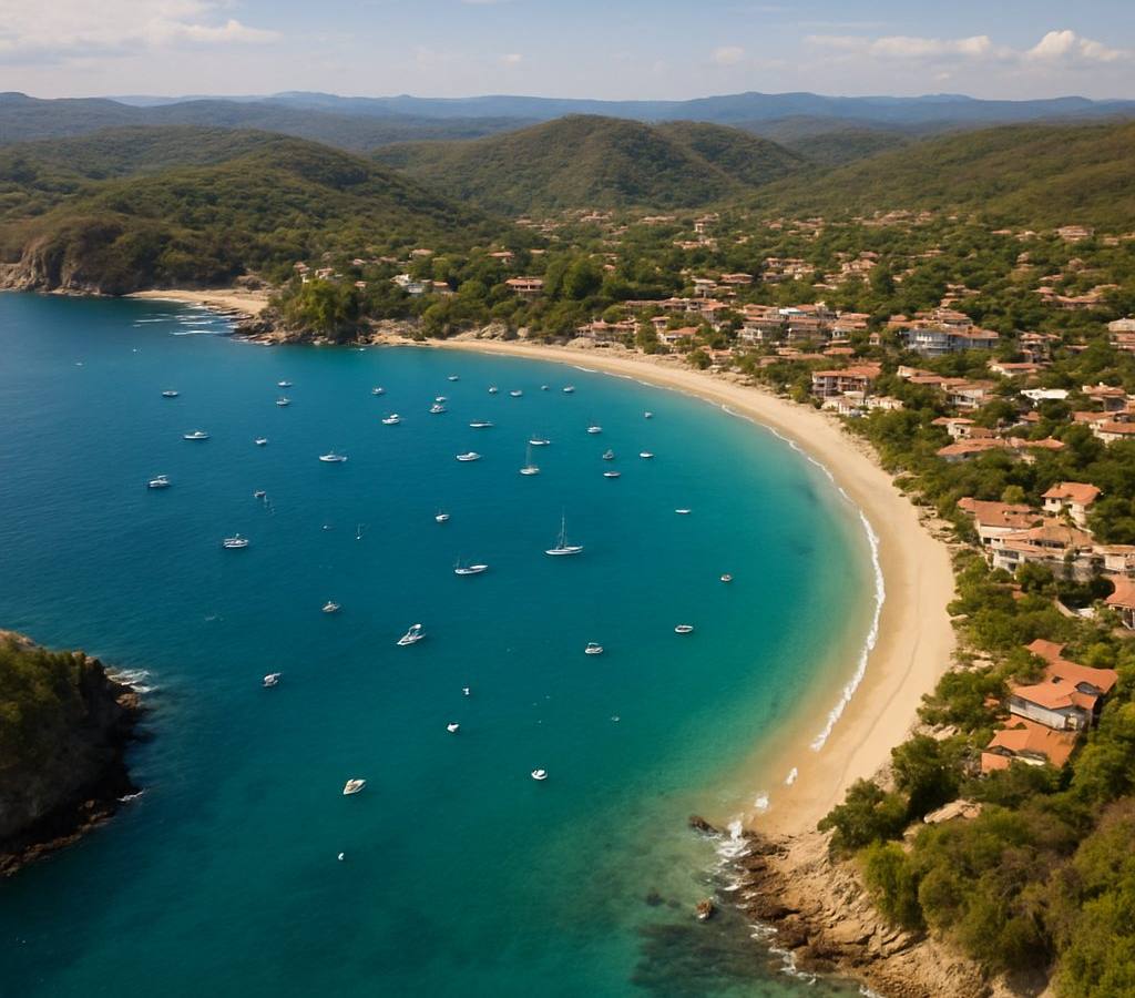 Santa Cruz Bay Huatulco Mexico Cruise Port