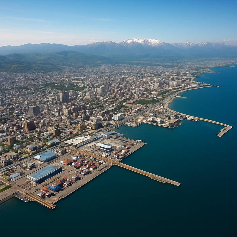 Sapporo, Japan Cruise Port - overhead view of the Sapporo itinerary stop located in the Other (Asia/Africa/Middle East) cruising region